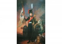 Портрет М.И.Платова с бунчуком (худ. В Тропинин XIX в.)