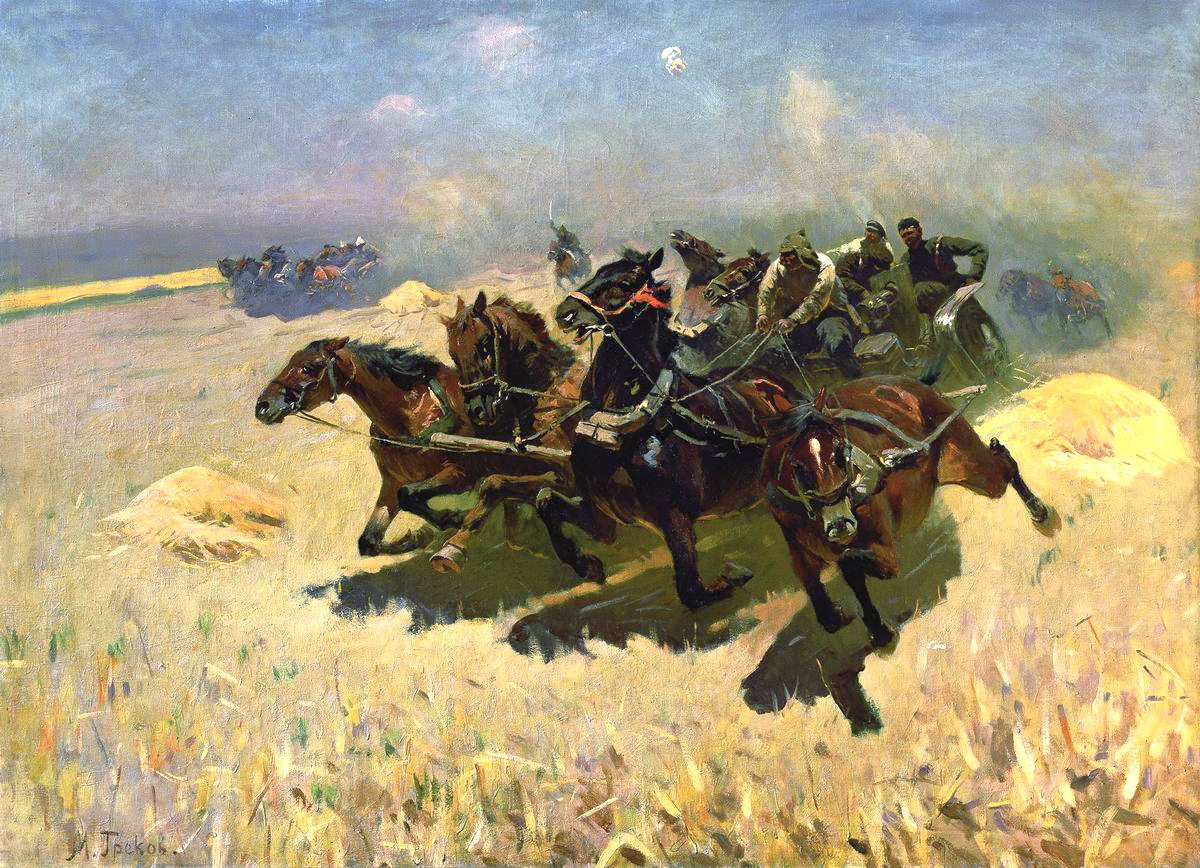 Легендарной картине «Тачанка», созданной художником Митрофаном Грековым, в этом году исполняется 100 лет.